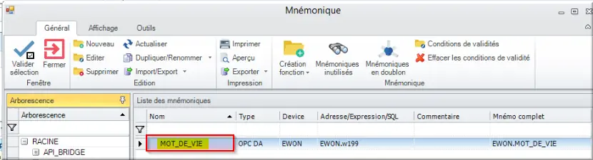 Mnémo MOT_DE_VIE